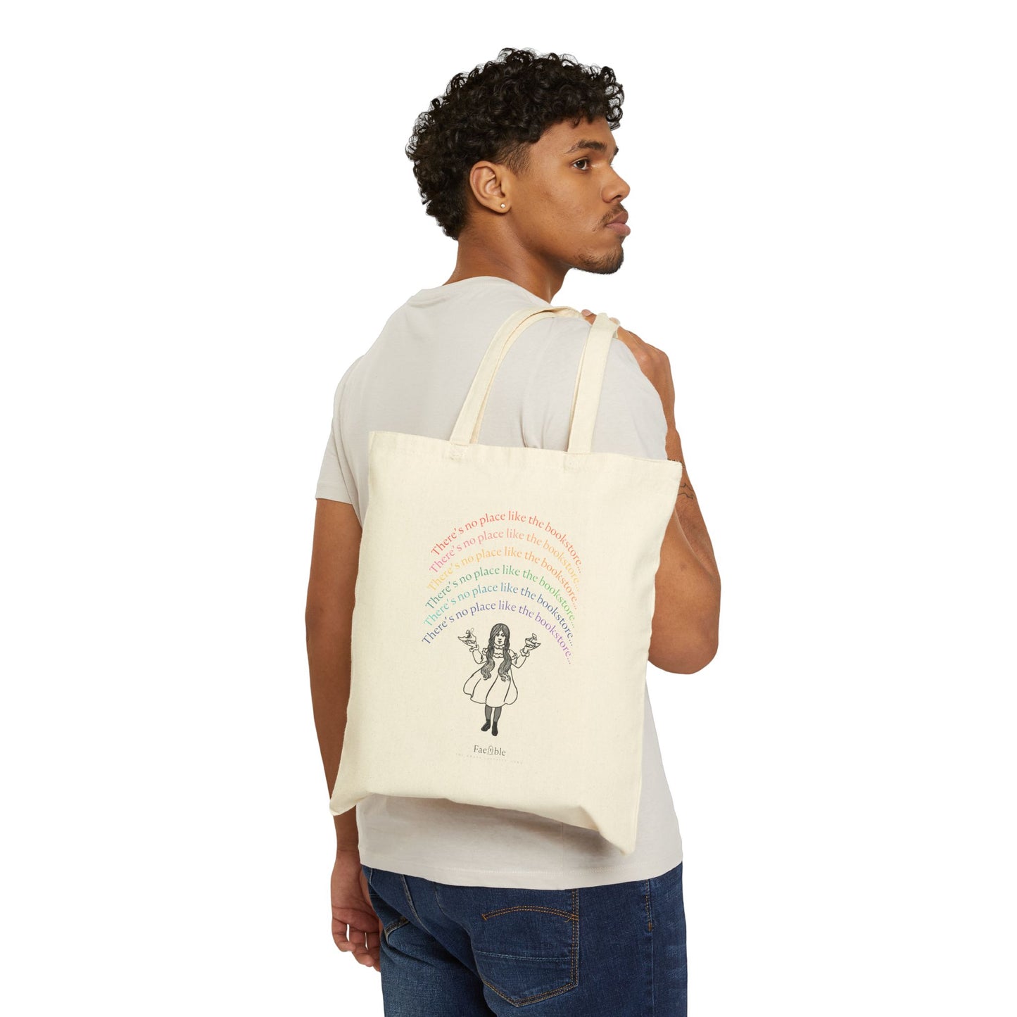 "No Place Like the Bookstore"—Canvas Tote Bag