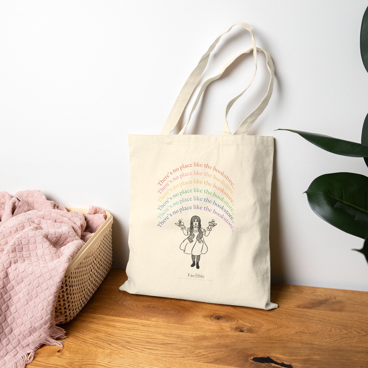 "No Place Like the Bookstore"—Canvas Tote Bag